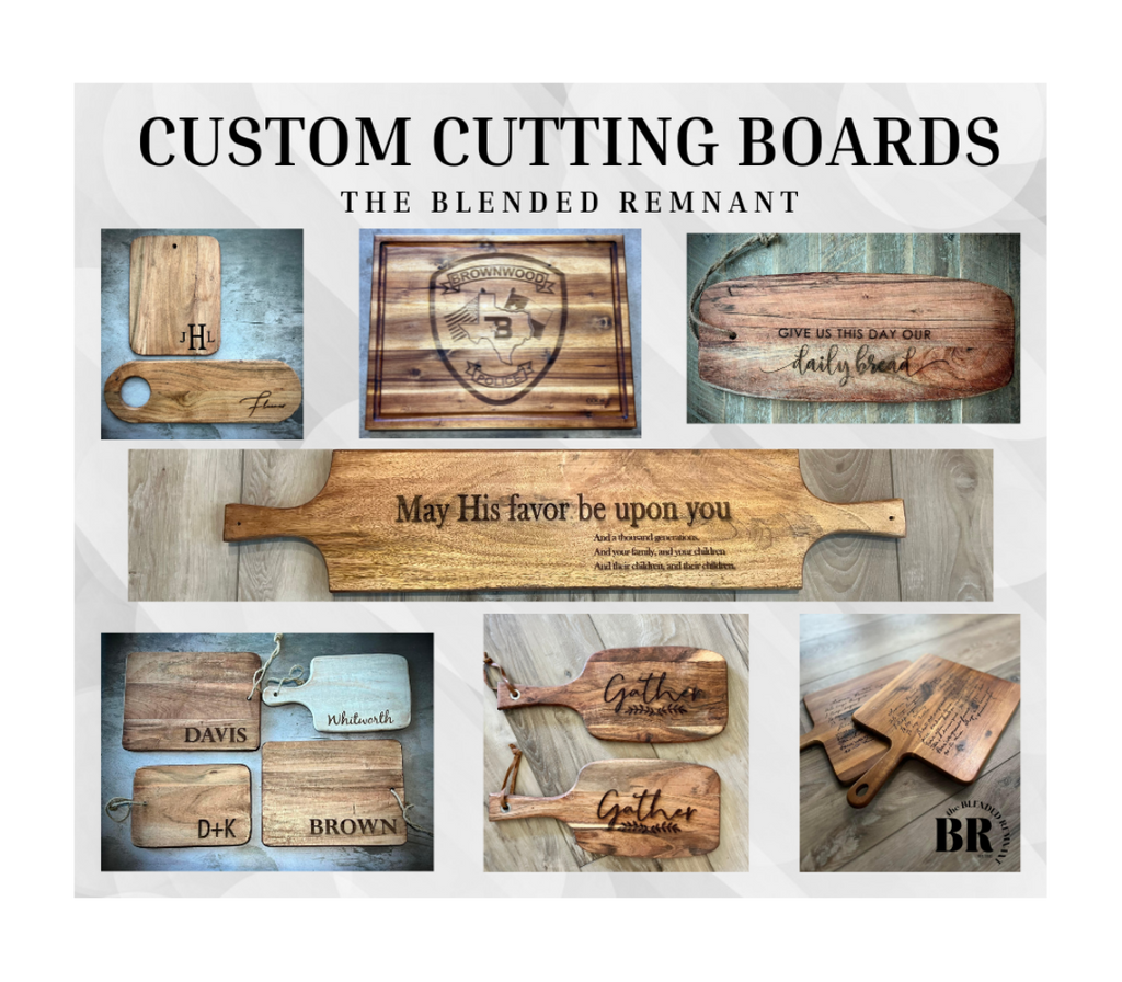 Custom Monogram Cutting Board