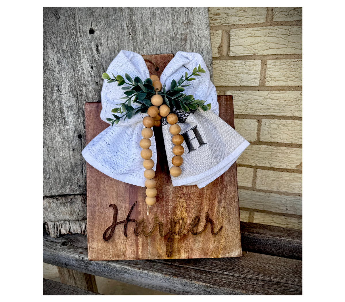 Custom Monogram Cutting Board