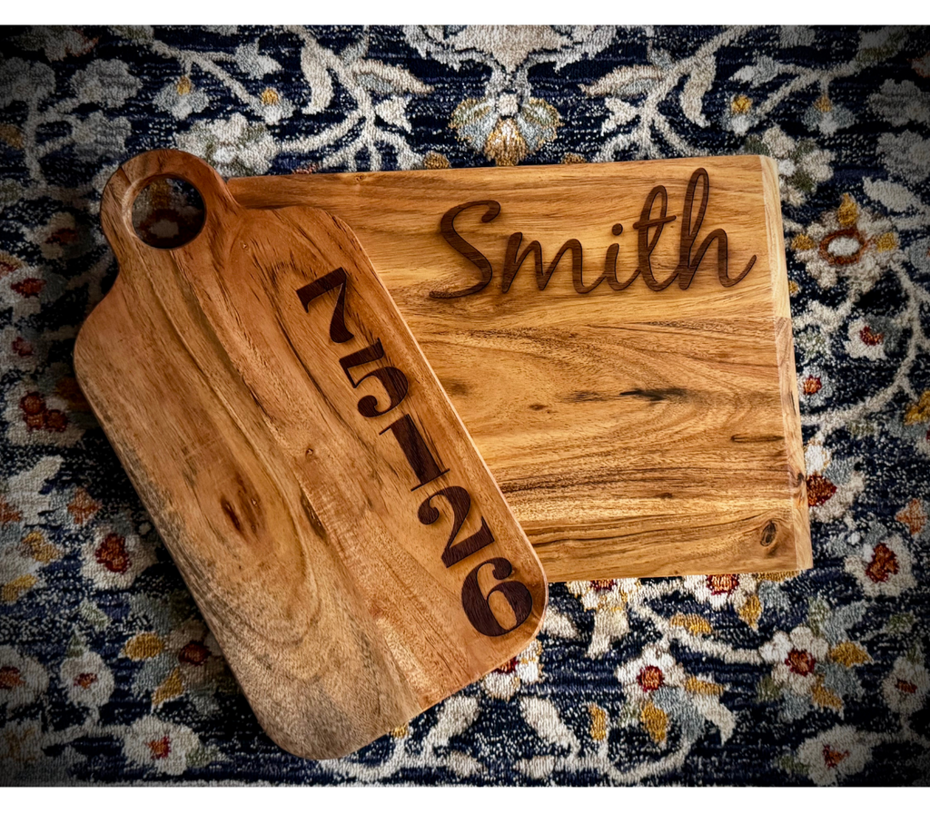Custom Monogram Cutting Board