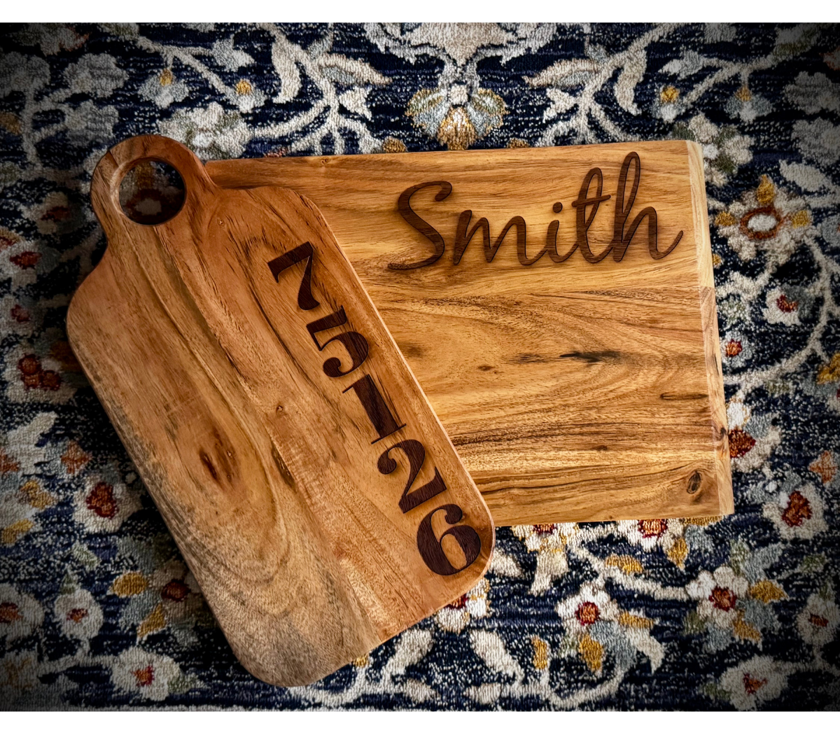 Custom Monogram Cutting Board