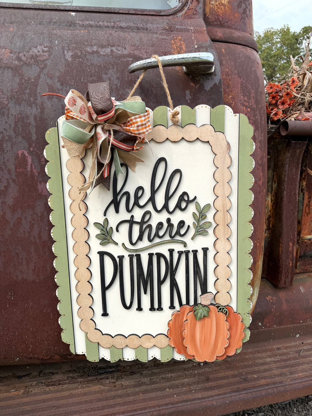 Hello There Pumpkin Sign DIY Kit 18"
