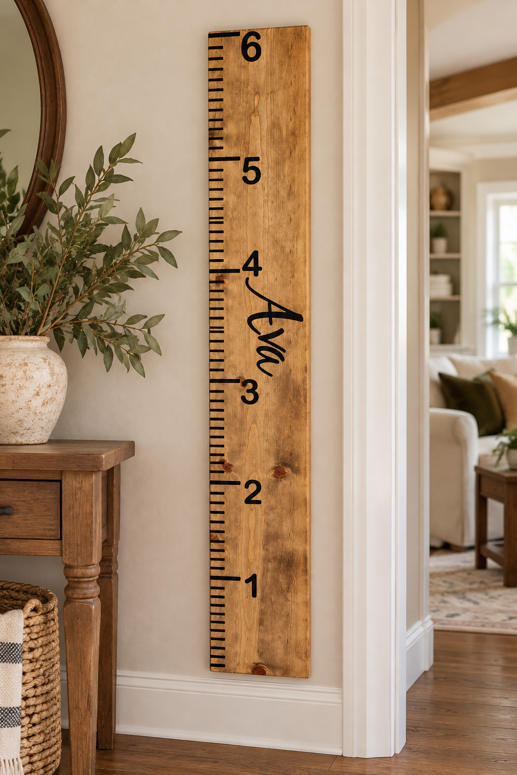 Rustic Wooden Growth Board