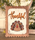Thankful Turkey Interchangeable Sign 8.5"