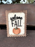 Welcome Fall Interchangeable Sign 8.5"