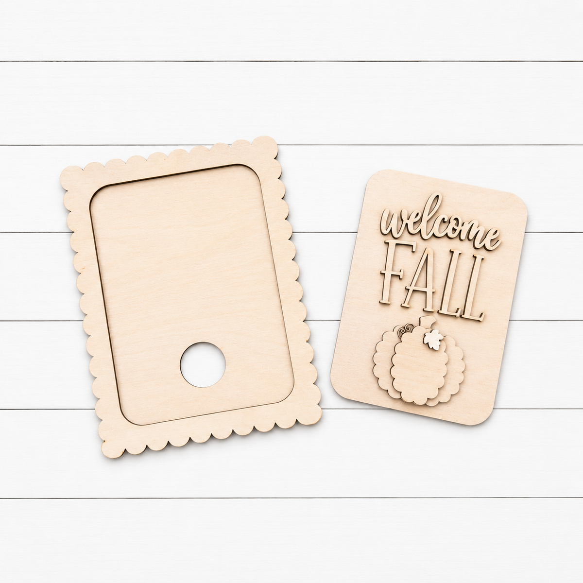 Welcome Fall Interchangeable Sign 8.5"